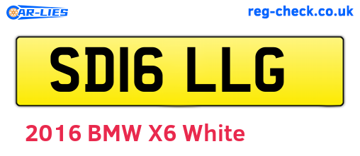 SD16LLG are the vehicle registration plates.