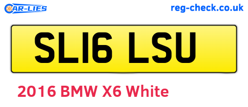 SL16LSU are the vehicle registration plates.
