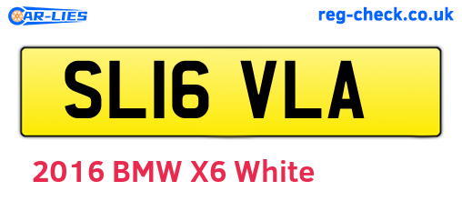 SL16VLA are the vehicle registration plates.