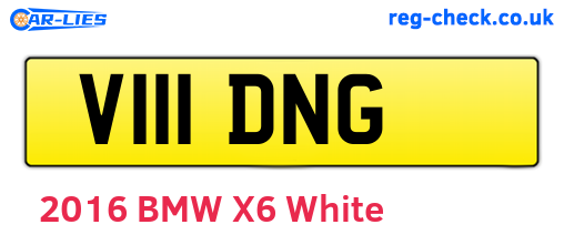 V111DNG are the vehicle registration plates.