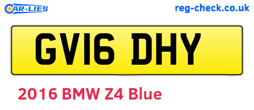 GV16DHY are the vehicle registration plates.