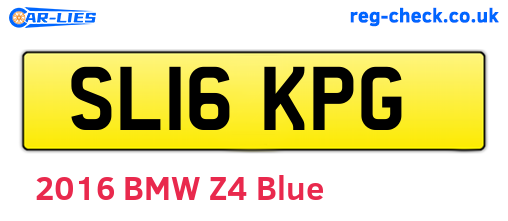 SL16KPG are the vehicle registration plates.