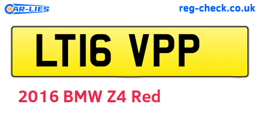 LT16VPP are the vehicle registration plates.