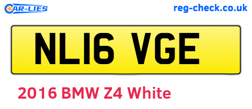 NL16VGE are the vehicle registration plates.