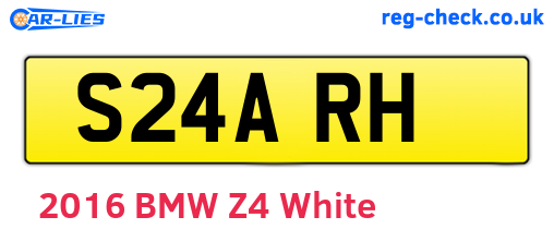 S24ARH are the vehicle registration plates.