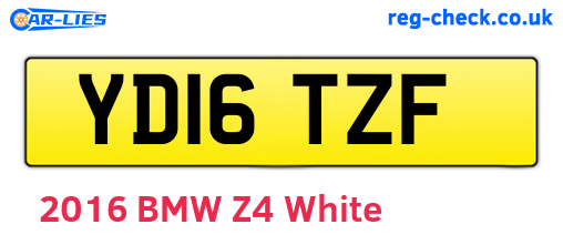 YD16TZF are the vehicle registration plates.