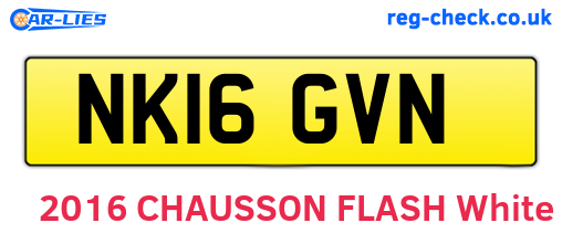NK16GVN are the vehicle registration plates.