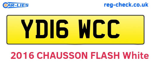 YD16WCC are the vehicle registration plates.