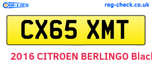 CX65XMT are the vehicle registration plates.