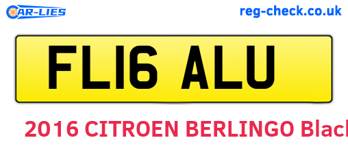 FL16ALU are the vehicle registration plates.
