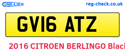 GV16ATZ are the vehicle registration plates.
