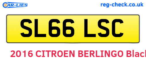 SL66LSC are the vehicle registration plates.