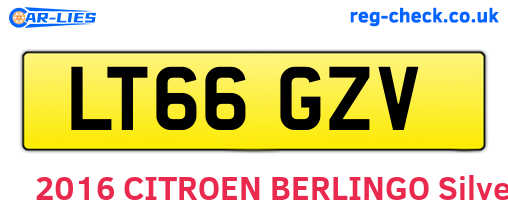LT66GZV are the vehicle registration plates.