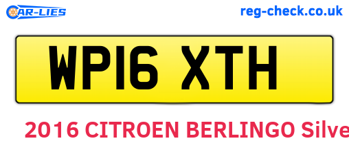 WP16XTH are the vehicle registration plates.