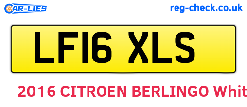 LF16XLS are the vehicle registration plates.
