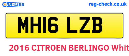 MH16LZB are the vehicle registration plates.