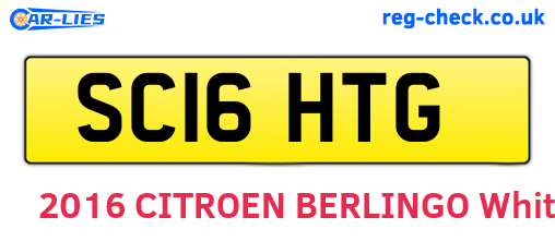 SC16HTG are the vehicle registration plates.