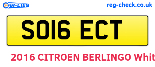 SO16ECT are the vehicle registration plates.
