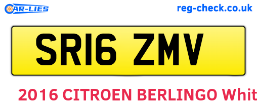 SR16ZMV are the vehicle registration plates.