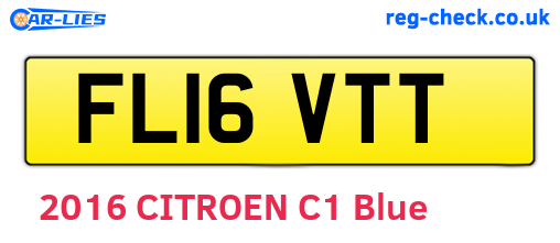FL16VTT are the vehicle registration plates.