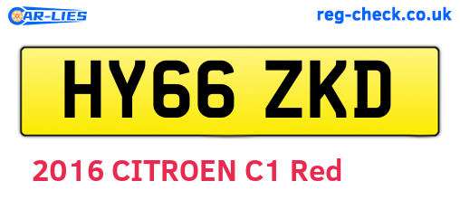 HY66ZKD are the vehicle registration plates.