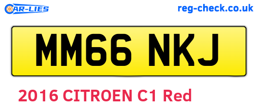 MM66NKJ are the vehicle registration plates.
