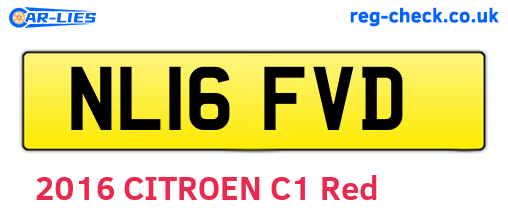 NL16FVD are the vehicle registration plates.