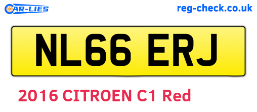NL66ERJ are the vehicle registration plates.