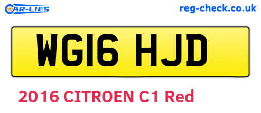 WG16HJD are the vehicle registration plates.