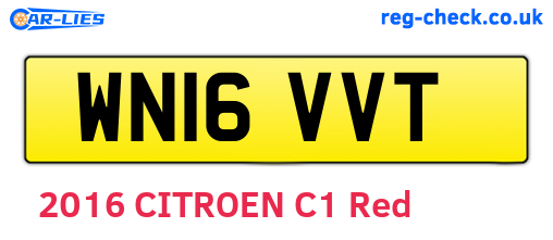 WN16VVT are the vehicle registration plates.