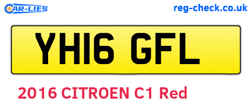 YH16GFL are the vehicle registration plates.