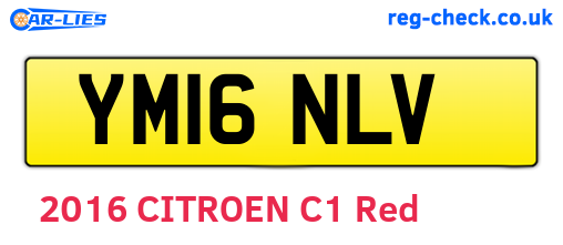 YM16NLV are the vehicle registration plates.