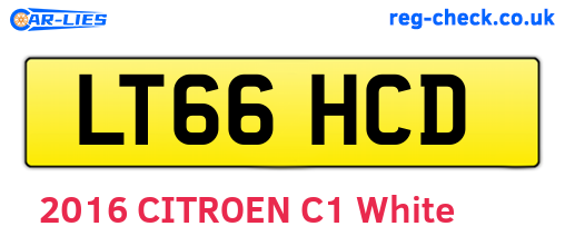 LT66HCD are the vehicle registration plates.