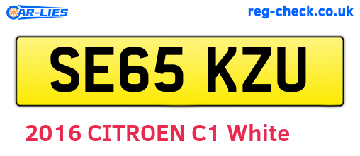 SE65KZU are the vehicle registration plates.