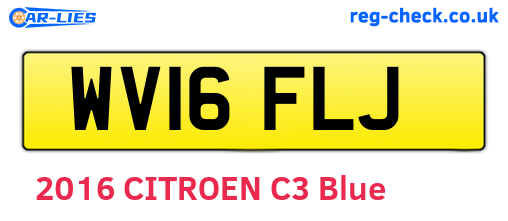 WV16FLJ are the vehicle registration plates.