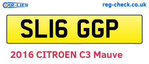 SL16GGP are the vehicle registration plates.