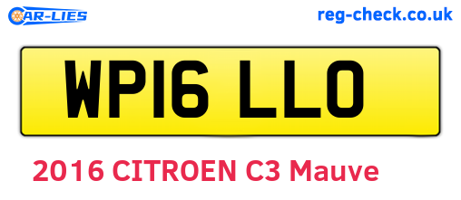 WP16LLO are the vehicle registration plates.