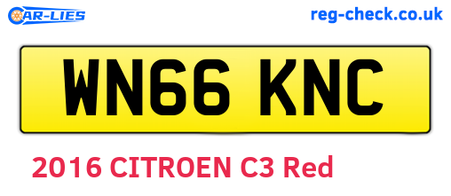 WN66KNC are the vehicle registration plates.