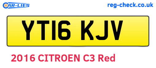 YT16KJV are the vehicle registration plates.