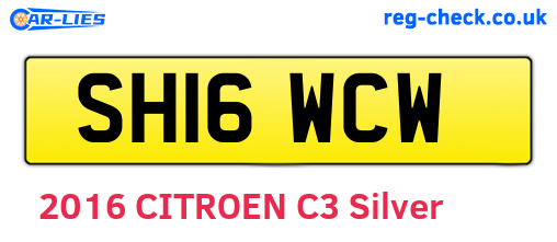 SH16WCW are the vehicle registration plates.