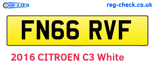 FN66RVF are the vehicle registration plates.