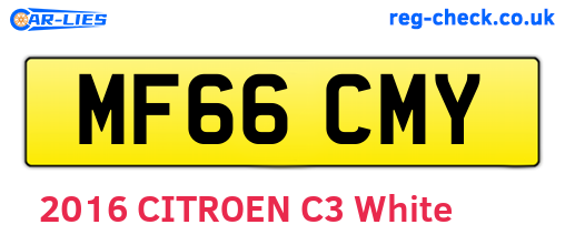 MF66CMY are the vehicle registration plates.