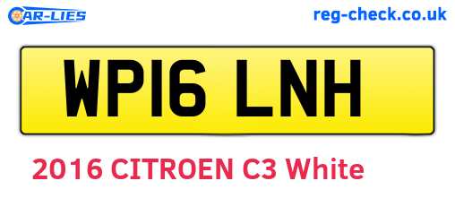 WP16LNH are the vehicle registration plates.