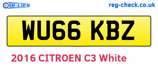 WU66KBZ are the vehicle registration plates.