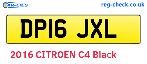 DP16JXL are the vehicle registration plates.