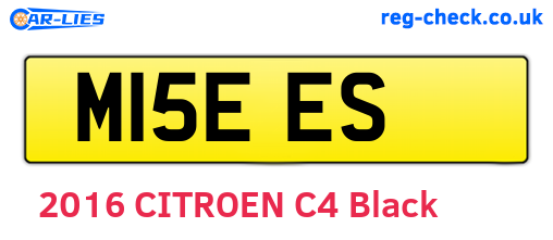 M15EES are the vehicle registration plates.