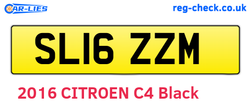 SL16ZZM are the vehicle registration plates.