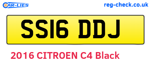 SS16DDJ are the vehicle registration plates.
