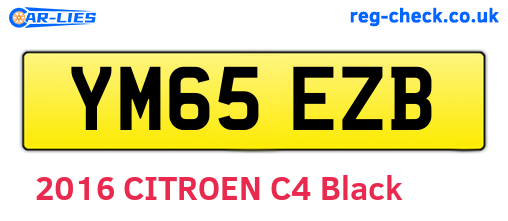 YM65EZB are the vehicle registration plates.