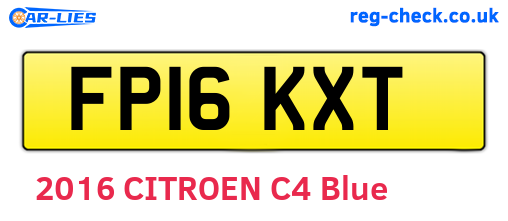FP16KXT are the vehicle registration plates.